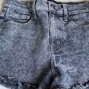 Kendall & Kylie Black Washed Jean Shorts